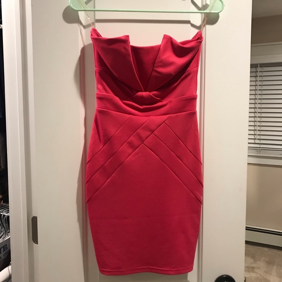 lipsy pink bodycon dress